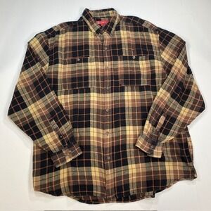 McCormick Farmall Mens Flannel Shirt Long Sleeve Plaid Button Up 2XL